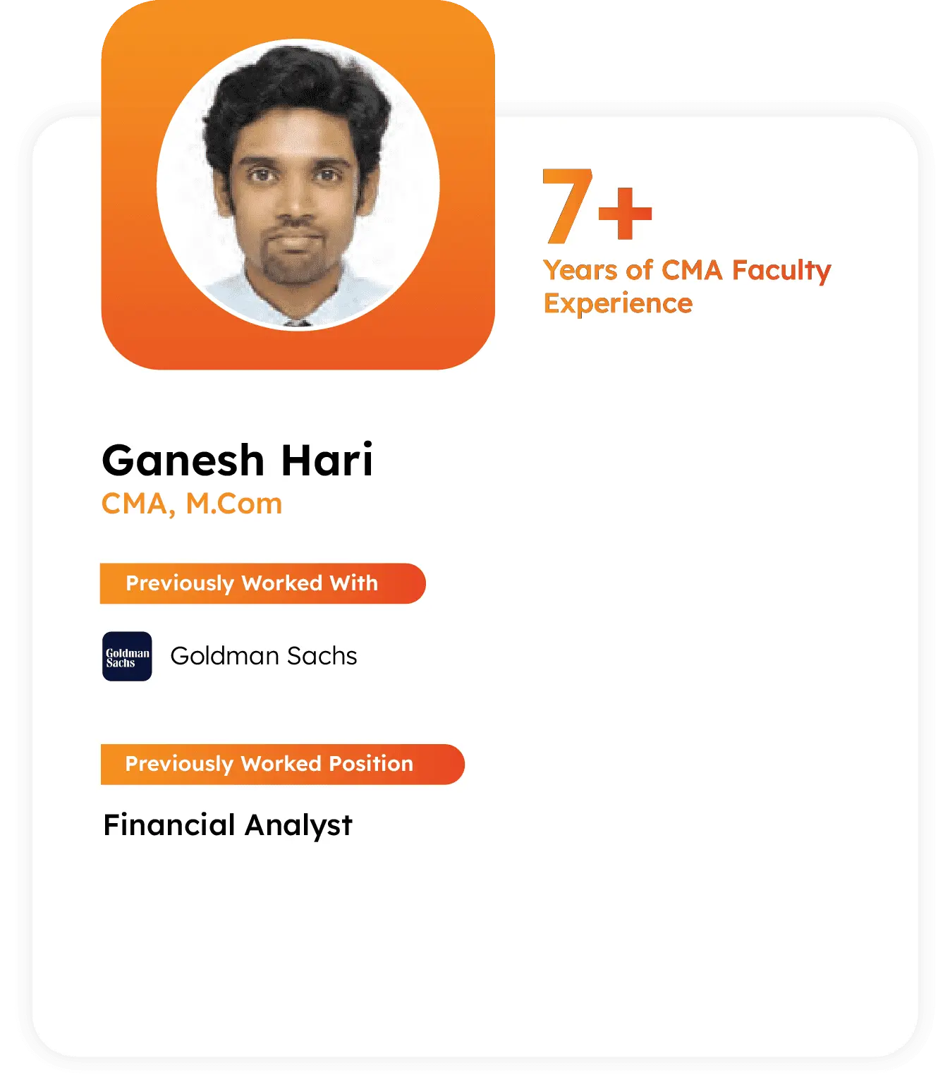 Ganesh Hari CMA expert